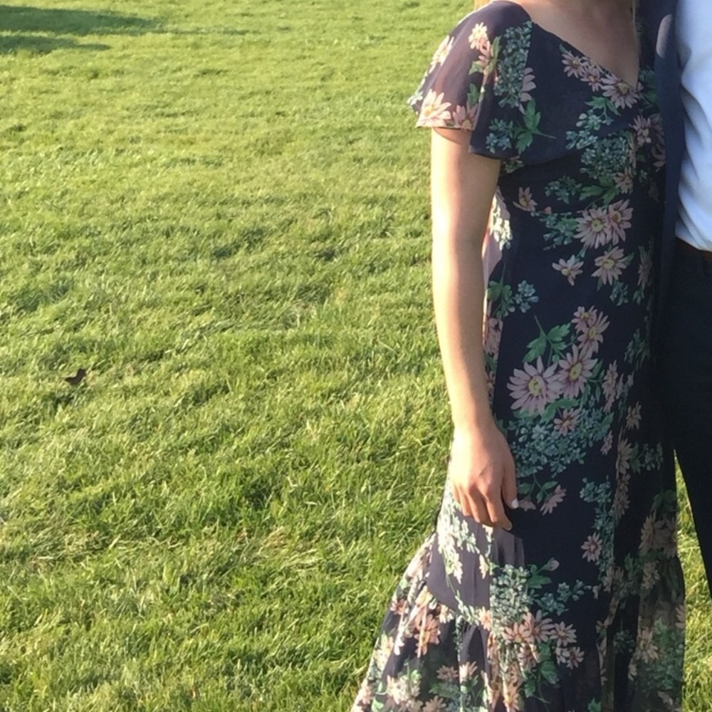 Lord & Taylor Floral Boho Maxi Dress